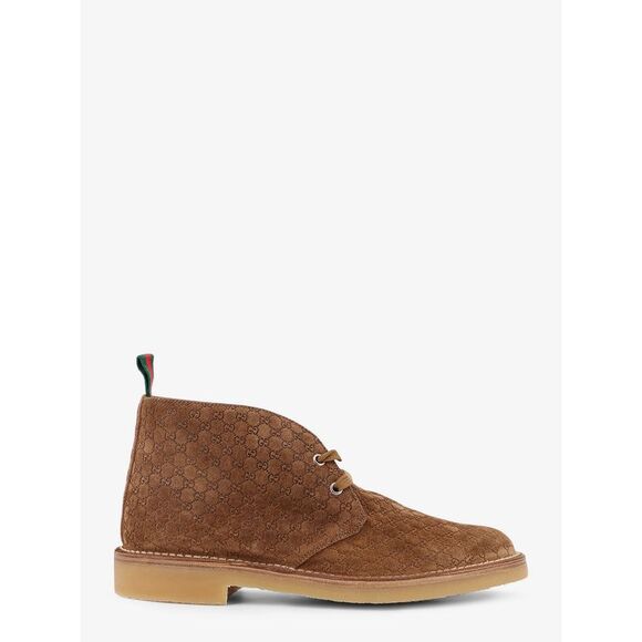 GUCCI Other - Gucci Men Gg Suede Lace-Up Boots